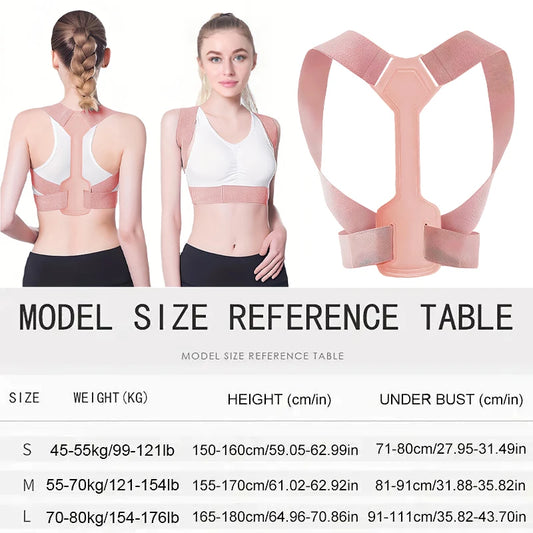 FitGearly lumbar support posture corrector corset shown in black, designed to improve back alignment and provide postural support.