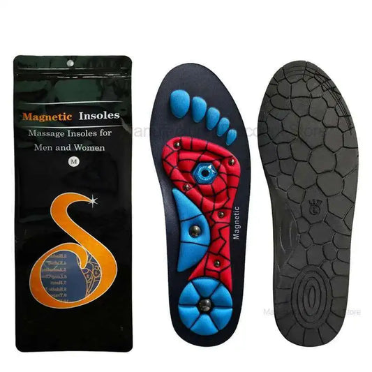 FitGearly Therapy Magnetic Acupressure Insoles for foot pain relief, health and fitness supportive insole with magnetic therapy features.