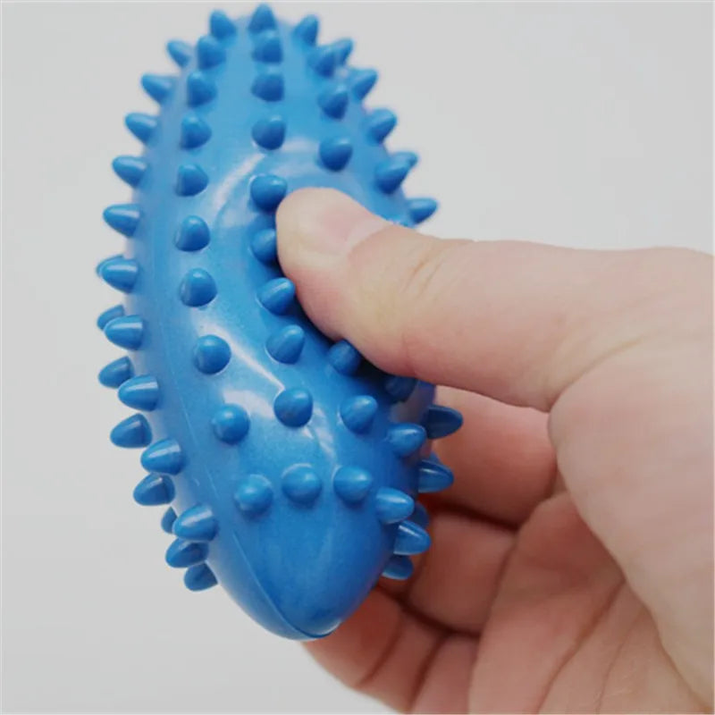 FitGearly spiky foot massage and yoga workout ball for foot relief and exercise, shown on a clean surface.