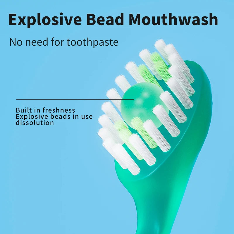 Portable 5-in-1 toothbrush dental floss 8/16pcs for oral cleani ng, disposable toothbrush for adults on -business trips