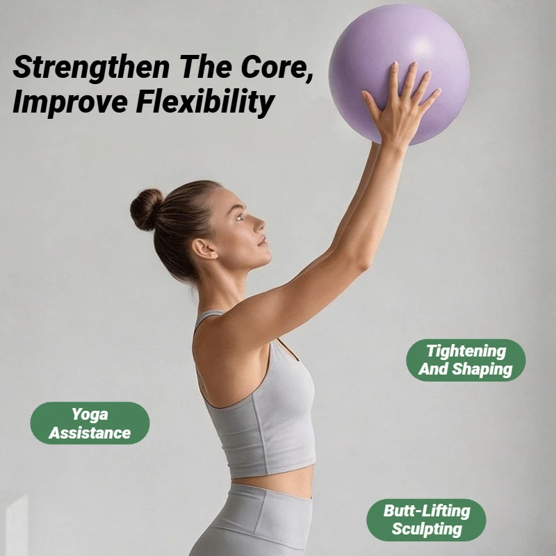 FitGearly 1-piece gym yoga fitness ball for exercise and stretching, made of durable, anti-slip material for stability during workouts.