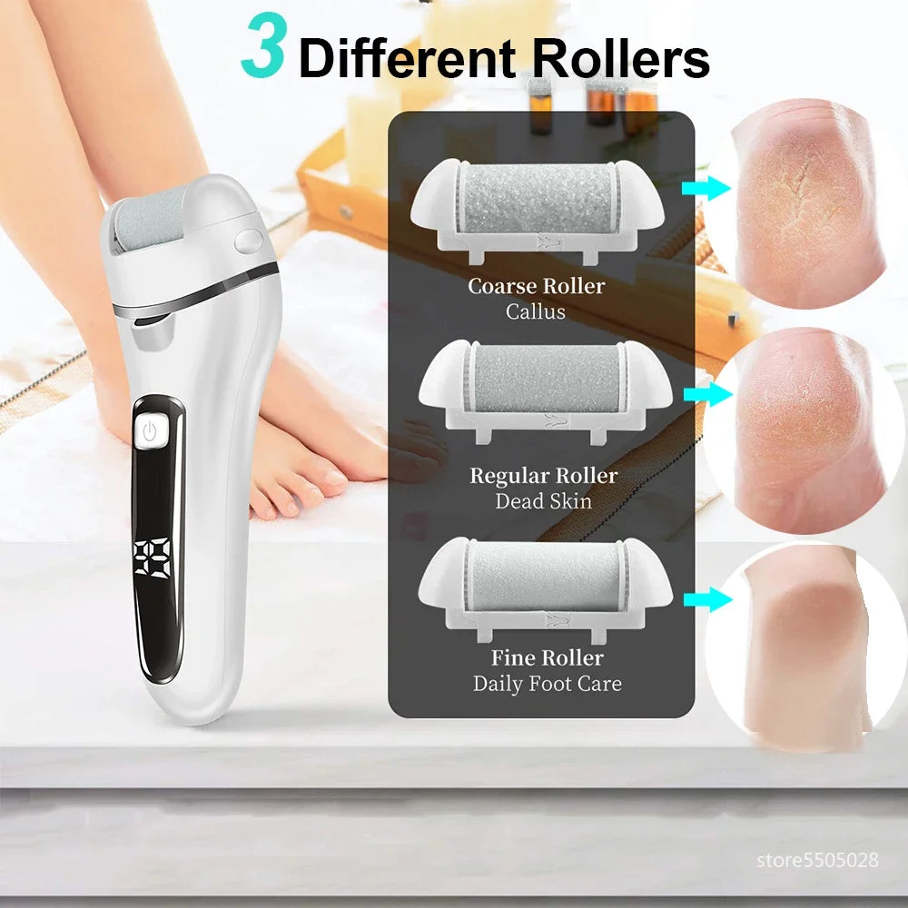 FitGearly electric callus remover foot file grinder pedicure machine for smooth, healthy feet in health and fitness care.
