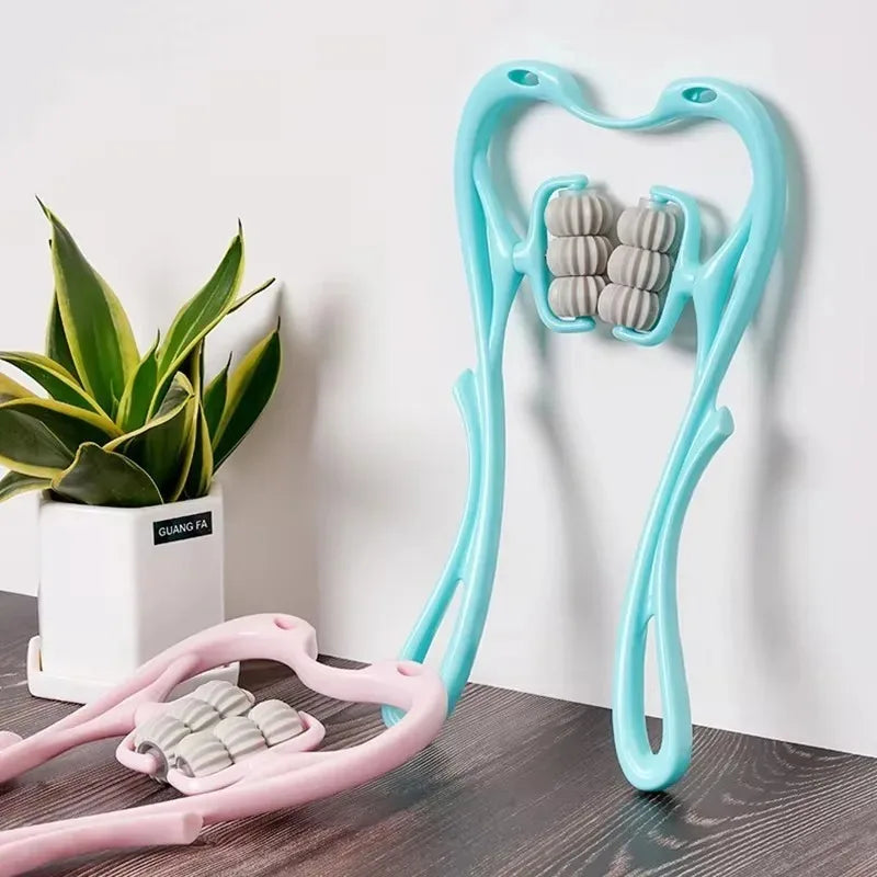 FitGearly 6-Ball Cervical Neck Kneading Roller Massager for neck relief and muscle relaxation.