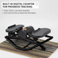FitGearly Exercise Rock Stepper Silent Lateral Machine for fitness and cardio workouts, showing the compact design and control panel.