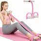Six FitGearly rubber pedal resistance bands with handles, designed for strength training and physical fitness exercises.