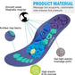 FitGearly Therapy Magnetic Acupressure Insoles for foot pain relief and improved circulation in a pair of black insoles.