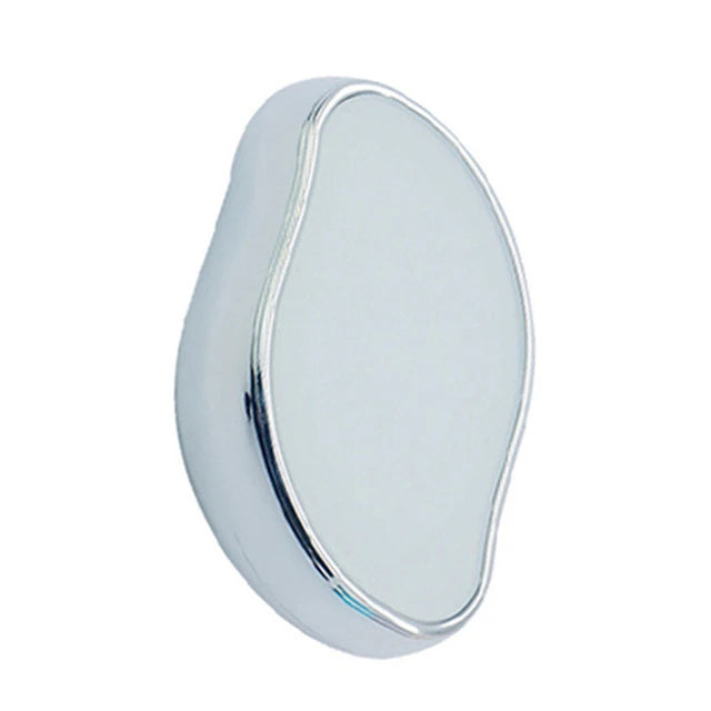 Crystal physical eraser glass hair remover from FitGearly, showing the compact transparent device designed for hair removal.