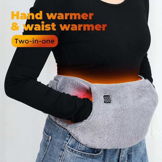 FitGearly electric graphene heating pad uterine belt for cold-proof pain relief, health and fitness support.