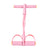 Six FitGearly rubber pedal resistance bands with handles for strength training and full-body workouts.