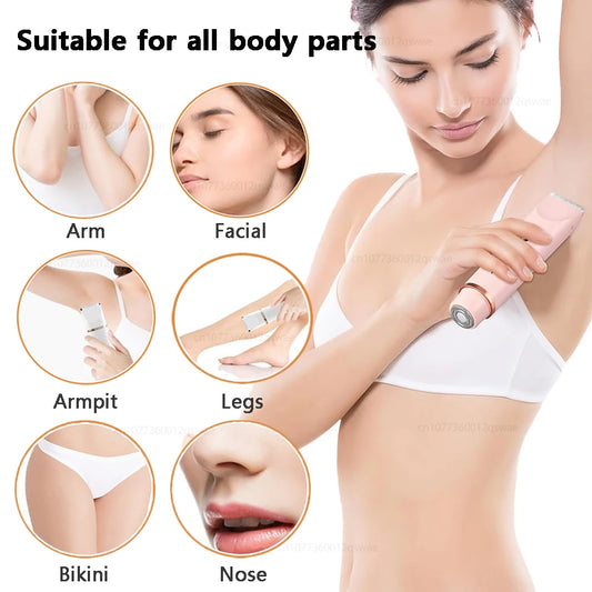 FitGearly electric hair remover trimmer for safe, quick hair removal, shown with sleek ergonomic design and precision blades.