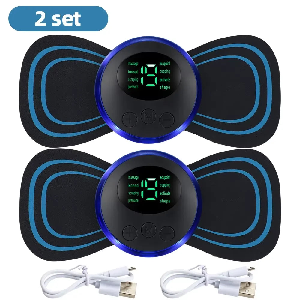 FitGearly Muscle Electric Neck Massager showing ergonomic design and control buttons for targeted neck relief and muscle relaxation.