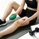 FitGearly spiky foot massage and yoga workout ball for foot therapy and fitness exercises, showing a black textured ball.