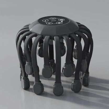 Orange Octopus Head Massager, 10/20 Independent Massage Heads, Wireless Vibration Scalp Scratcher for Daily Relaxation