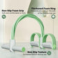 Six FitGearly rubber pedal resistance bands with handles for strength training and fitness exercises.