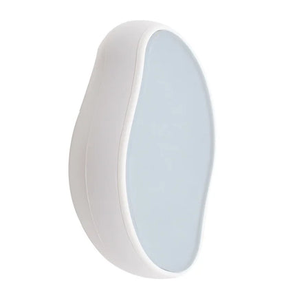 Crystal physical eraser glass hair remover from FitGearly for safe hair removal, shown in a close-up image.