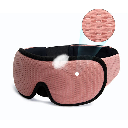 Soft padded sleep mask for eyes by FitGearly, designed to block out light and improve sleep comfort.