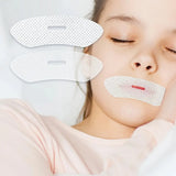 FitGearly anti snoring sleep strips sticker showing gentle mouth seal tape for reducing snoring during sleep