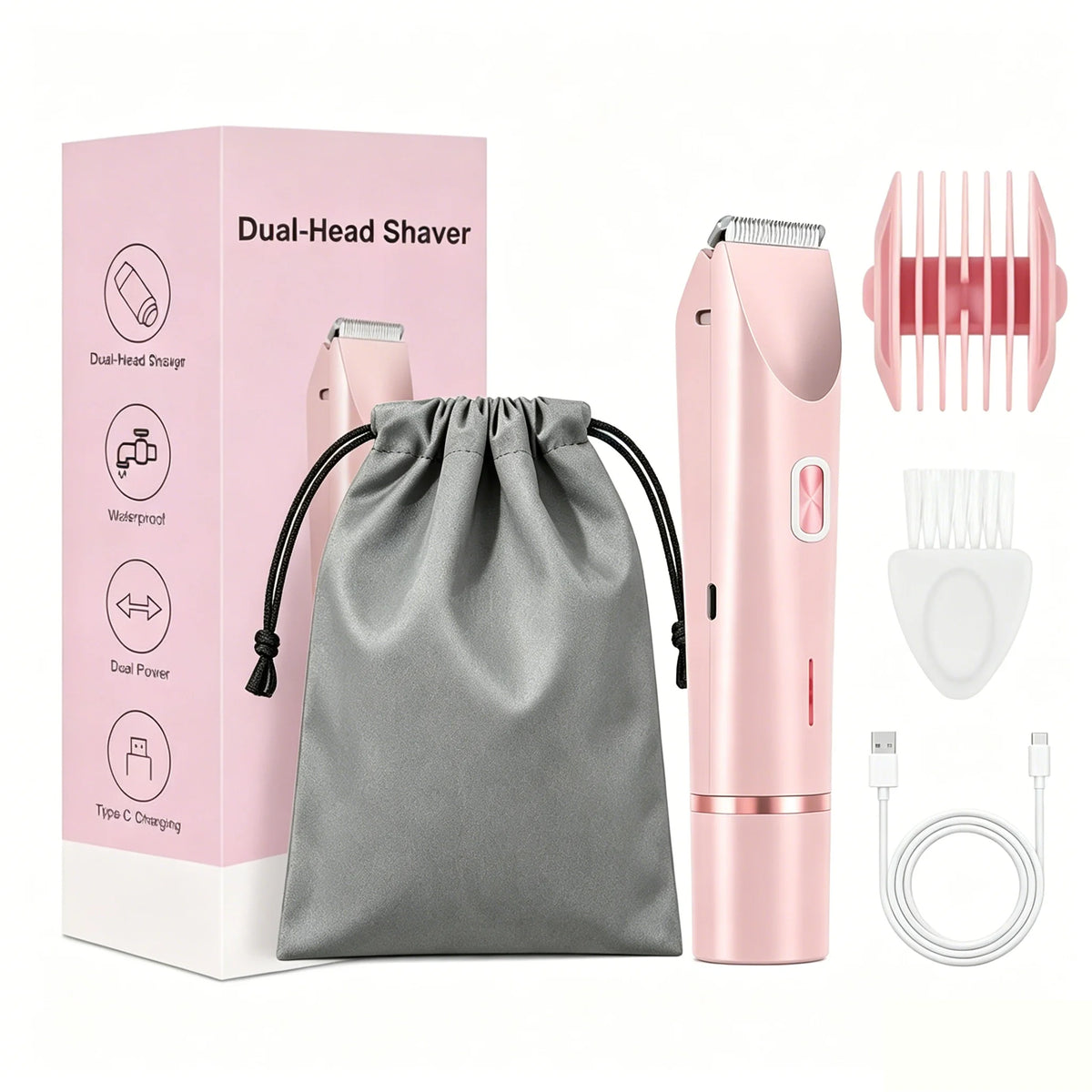 FitGearly electric hair remover trimmer with sleek design, suitable for safe and efficient hair removal.