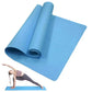 FitGearly non-slip Pilates exercise mat laid out on a wooden floor, showing textured surface for stability during workouts