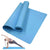 FitGearly non-slip Pilates exercise mat laid out on a wooden floor, showing textured surface for stability during workouts