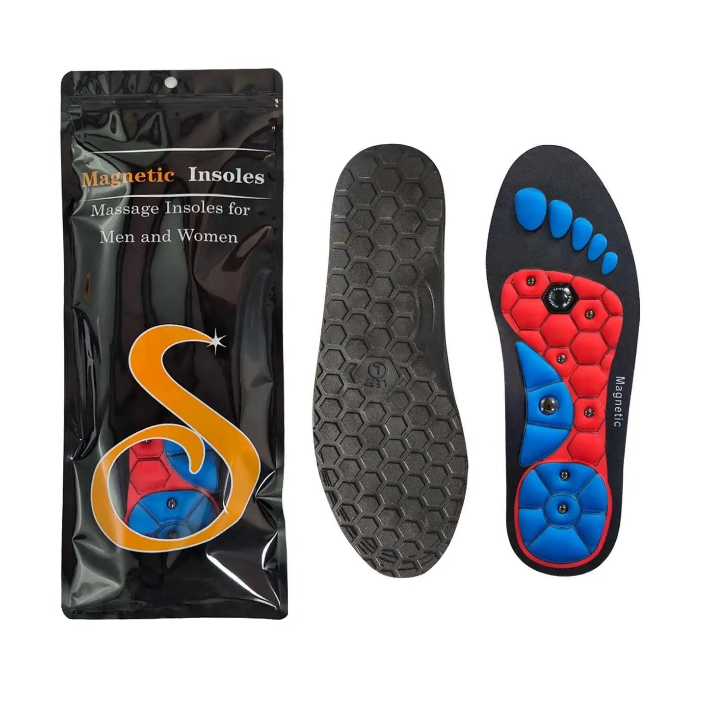 Therapy Sports Insoles Massage Medical Magnetic Foot Weight Loss Slimming Acupressure Insole Anti-fatigue Health Care Shoe Pads