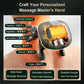 FitGearly Bionic Neck Shoulder Massager Pillow showcasing ergonomic design with adjustable straps and soothing massage nodes.