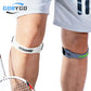 FitGearly sports knee pads with patella strap for knee support during workouts and athletic activities.