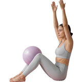 FitGearly 1-piece yoga fitness ball for gym and health exercises, shown in vibrant blue with textured surface for grip.