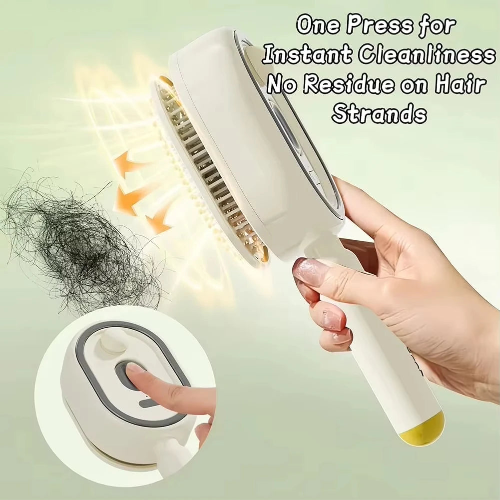FitGearly electric spray air cushions massage comb for health and fitness, showing the handheld device with spray and massage features.