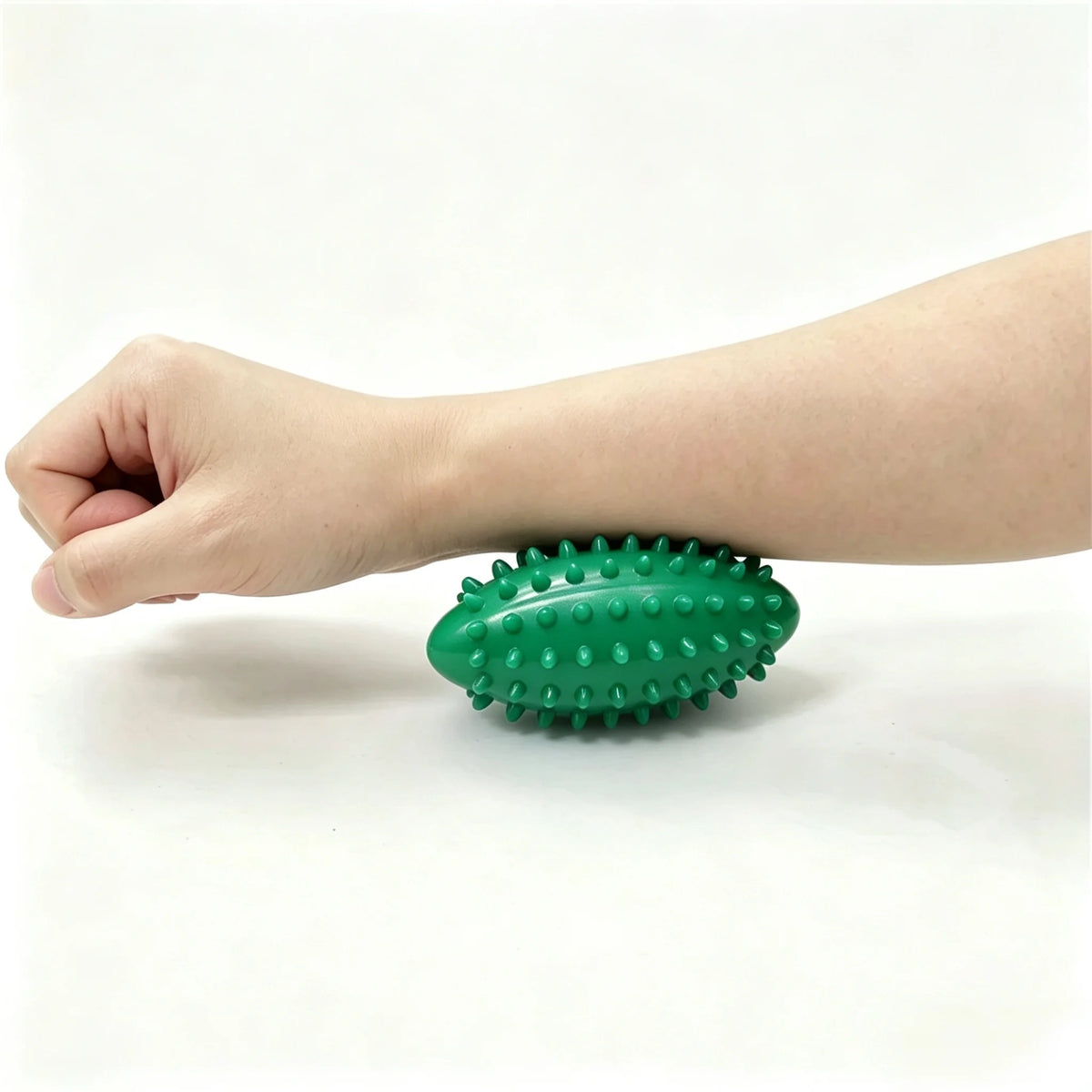 FitGearly spiky foot massage and yoga workout ball for foot therapy and fitness exercises, textured with spiky surface.