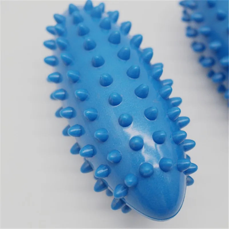 FitGearly spiky foot massage and yoga workout ball for foot therapy and fitness exercises, textured with spikes for stimulation.