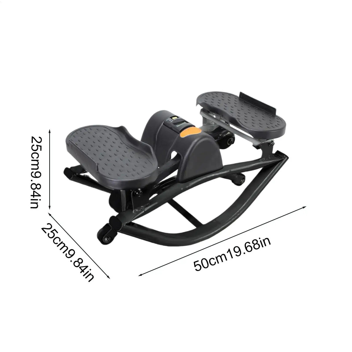 FitGearly exercise rock stepper silent lateral machine for fitness, featuring durable design and non-slip footplates.