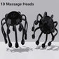 Orange Octopus Head Massager, 10/20 Independent Massage Heads, Wireless Vibration Scalp Scratcher for Daily Relaxation