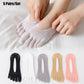5 pairs Women Socks with Fingers Breathable Summer Ultra-thin Transparent Sock Invisible Elastic Boat Socks Comfortable Boat Sox