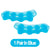 Pair of FitGearly silicone toe separators showing flexible fingers and comfortable design for foot health and toe alignment.