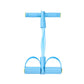 Set of 6 FitGearly rubber pedal resistance bands with handles for strength training and exercise workouts.