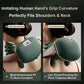 FitGearly Bionic Neck Shoulder Massager Pillow for relaxation and pain relief, showing the ergonomic design and adjustable straps.
