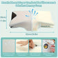 Ergonomic cotton snack pillow by FitGearly, designed for health and fitness, showing a soft, contoured cushion for ergonomic support.