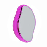 Crystal Physical Eraser Glass Hair Remover by FitGearly, a health and fitness device with a clear, ergonomic design for hair removal.