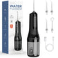 Electric wireless dental floss cleaner by FitGearly, compact device with flossing and cleaning heads for oral hygiene.