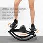 Silent lateral stepper machine by FitGearly for exercise and fitness, showing the compact design and foot pedals.