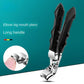 Professional Stainless Steel Toenail Clippers for Seniors, Wide Jaw, Angled Head, Concave Blade