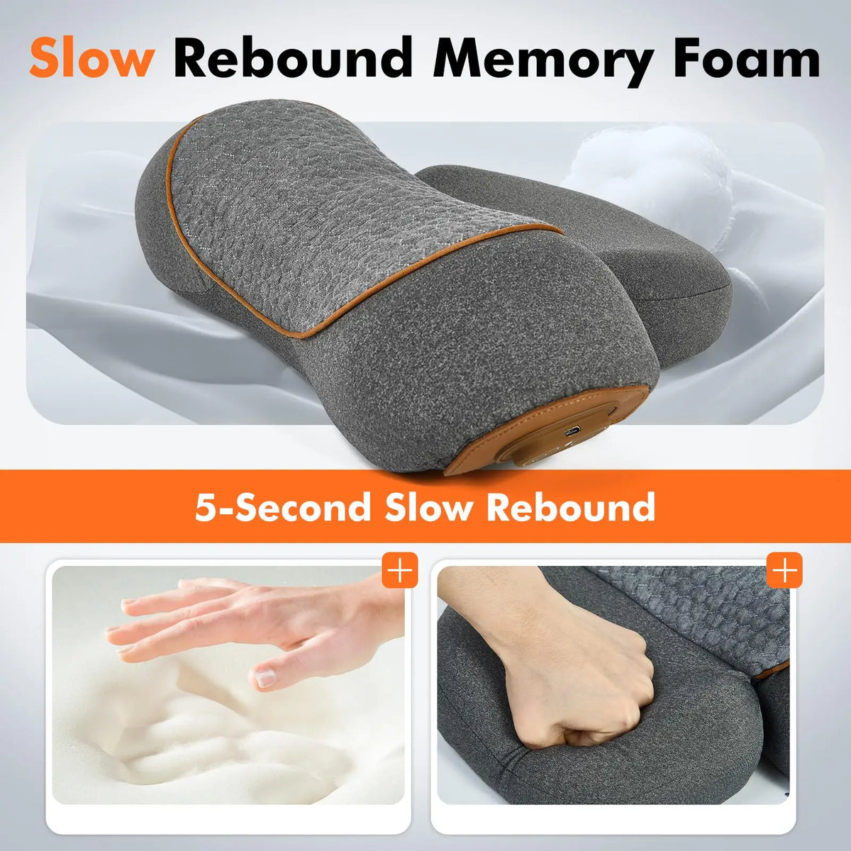 FitGearly electric vibration neck massager with cervical pillow for soothing muscle relief in health and fitness settings.