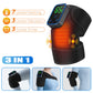 Heated Vibration Knee Massager Cordless Rechargeable 3-in-1 Shoulder & Elbow Support with Timer Electric Portable Brace