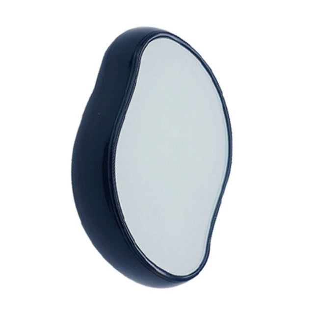 Crystal physical eraser glass hair remover from FitGearly, shown as a sleek, transparent device for safe hair removal in health and fitness.